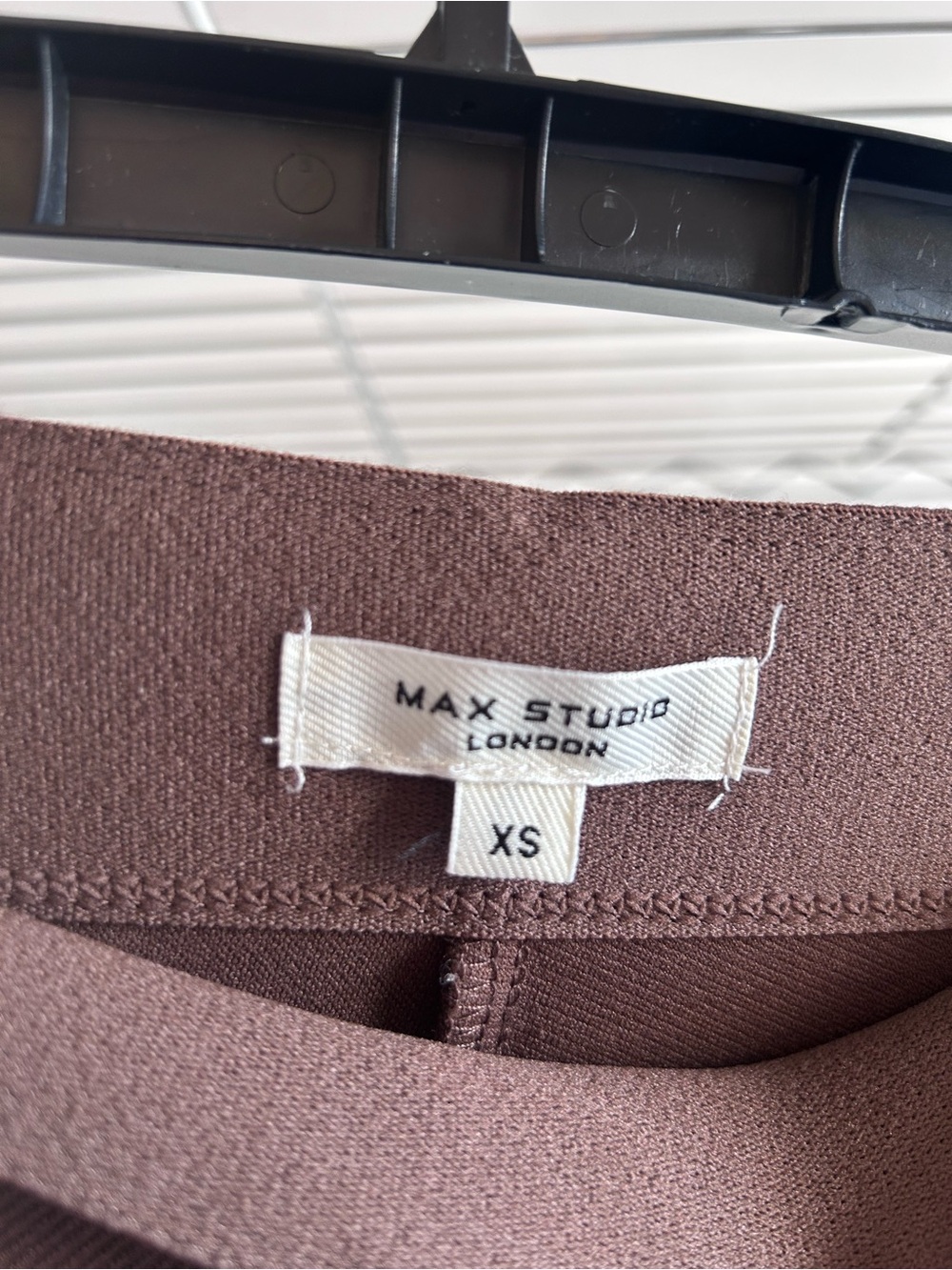 Max Studio London Brown Wide-Leg Knit Pants - Women's Comfort Trousers XS - Picture 3 of 5